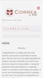 Mobile Screenshot of correalaw.com